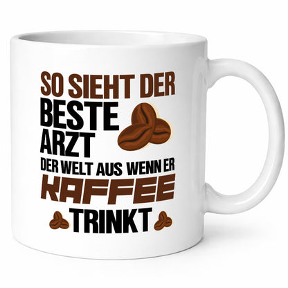 Bester Arzt | Kaffeetrinker Tasse lustiger Spruch Geschenkidee Humor