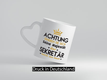 Seine Majestät Sekretär | Büro Geschenk Arbeit Kollegen lustiger Spruch Tasse