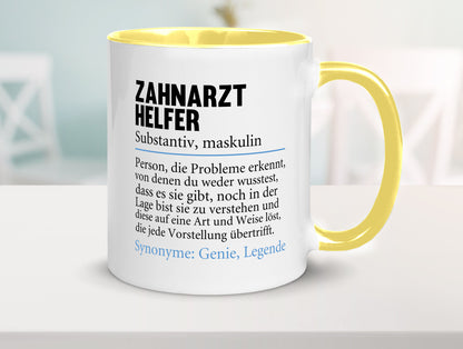 Zahnarzthelfer | Spruch Humor Zahnmedizin Geschenkidee Tasse