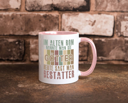 Heute sagt man: Bestatter | Bestattung Totengräber Geschenk Humor Geschenkidee