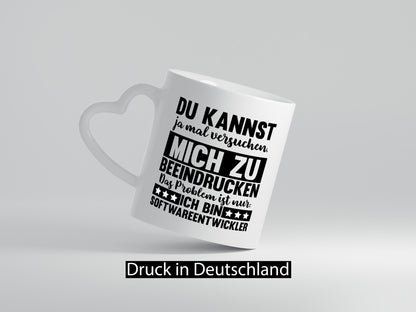 Versuch mich zu beeindrucken, bin Softwareentwickler | IT Humor Geschenkidee
