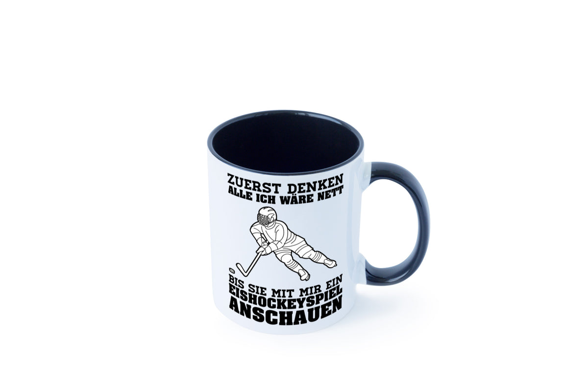 Eishockeyspiel | Eishockeyfan Tasse Eishockeyspieler Humor Geschenkidee