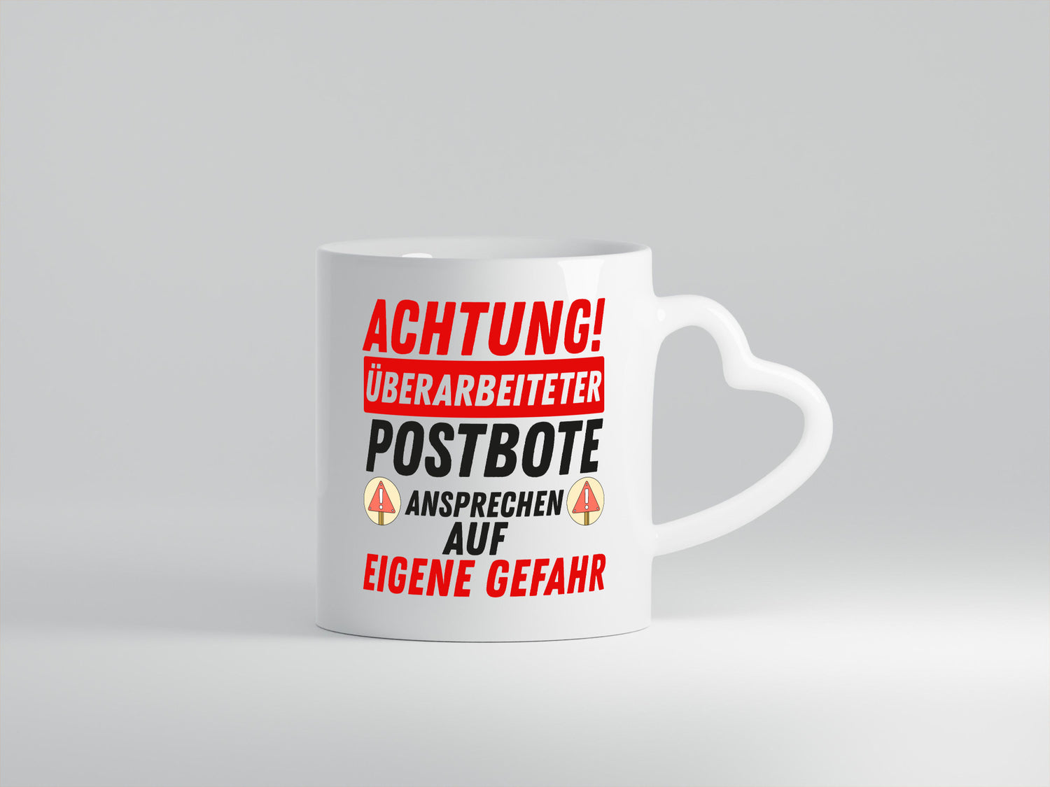 Überarbeiteter Postbote | Gefahr Briefträger Zusteller lustiger Spruch Geschenk