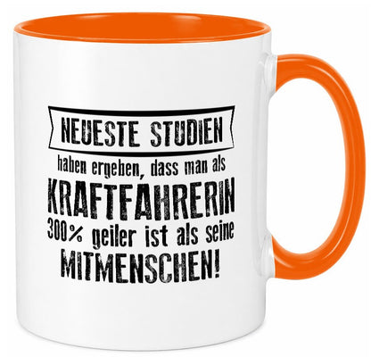 Neuste Studien: Kraftfahrerin | Lastwagen LKW Fahrerin Humor Geschenkidee Tasse