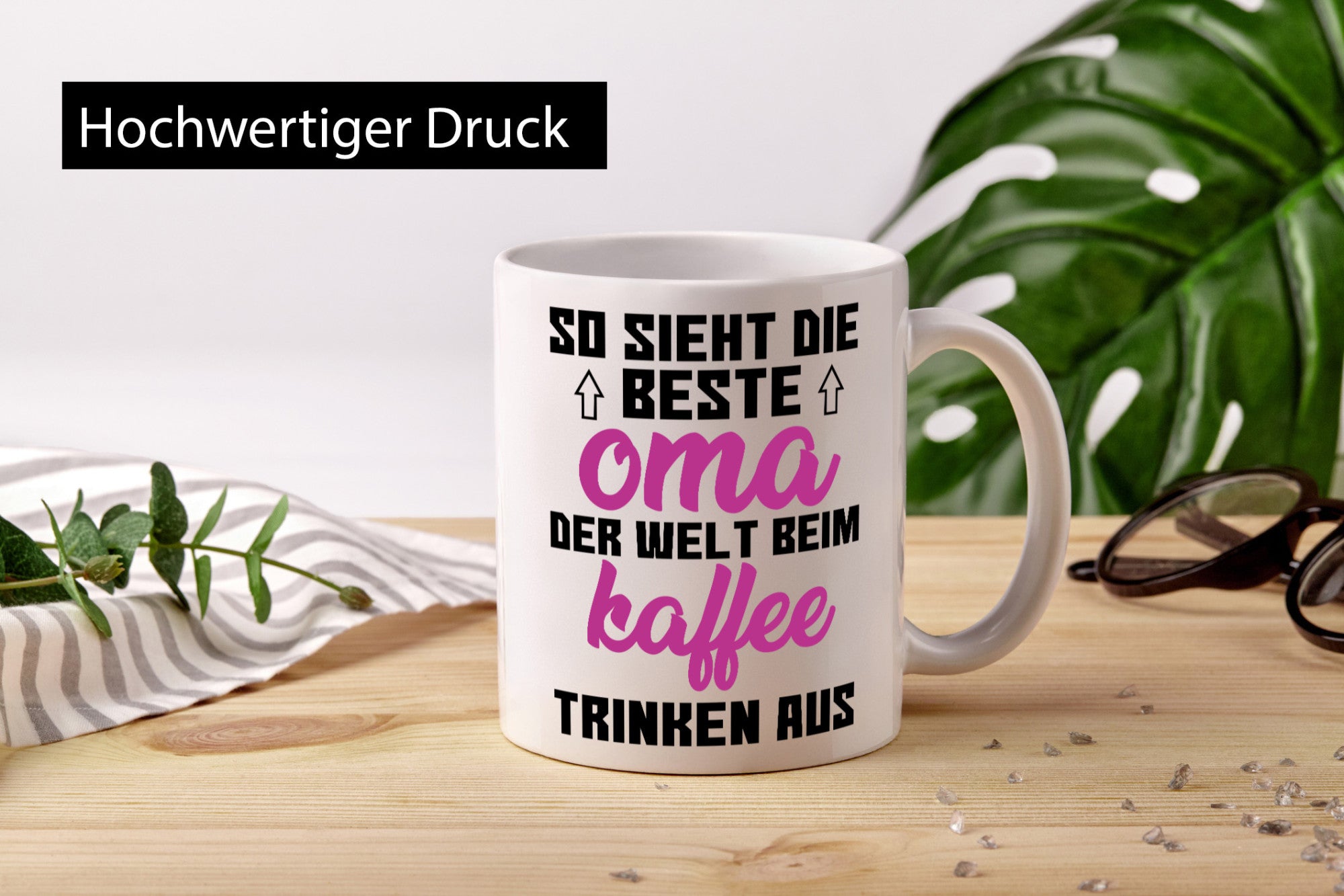 Beste Oma der Welt | Großmutter Tasse lustiger Spruch Geschenk Familie