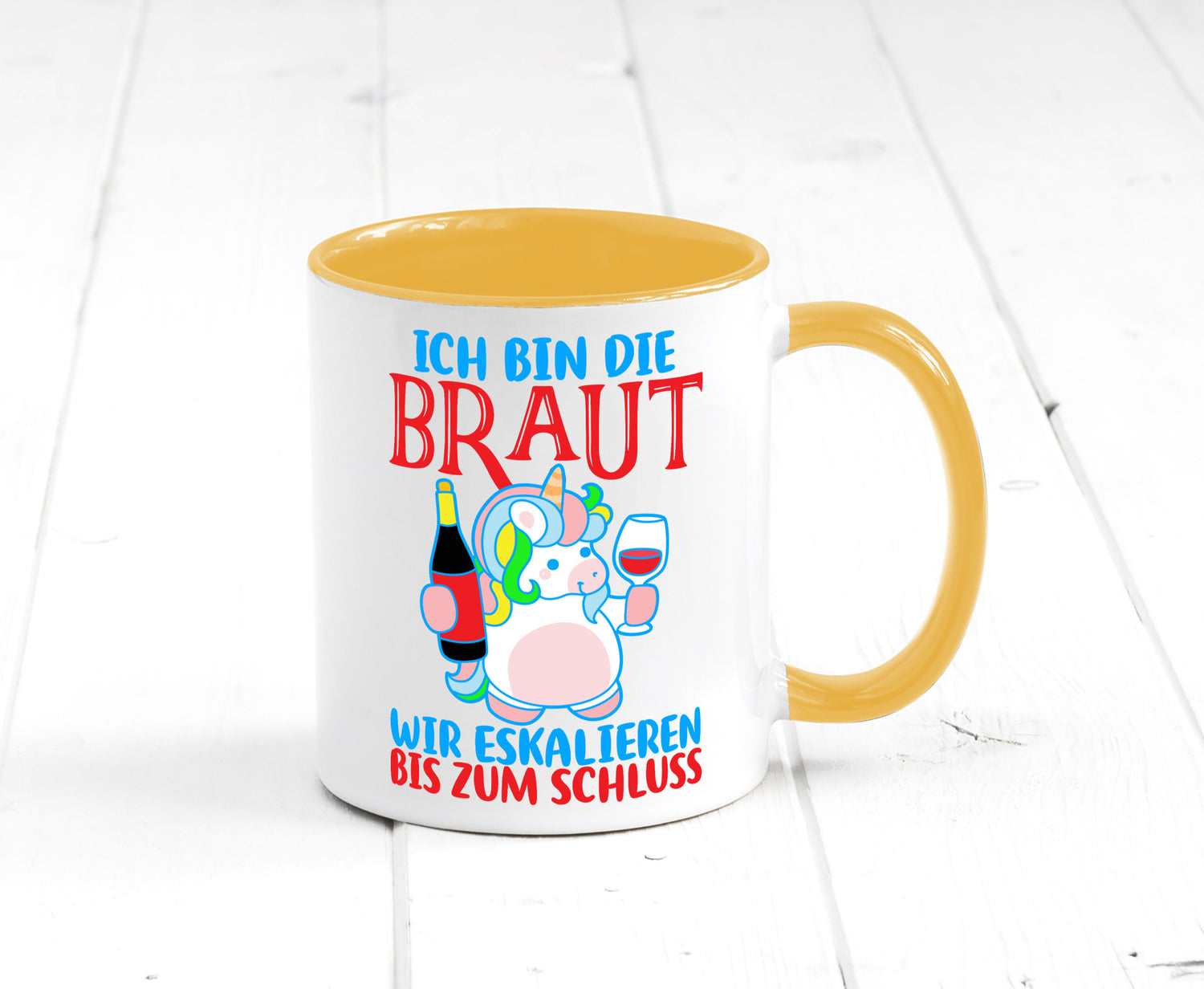 Junggesellinnenabschied | JGA Braut Einhorn Eskalation v2 lustig Humor