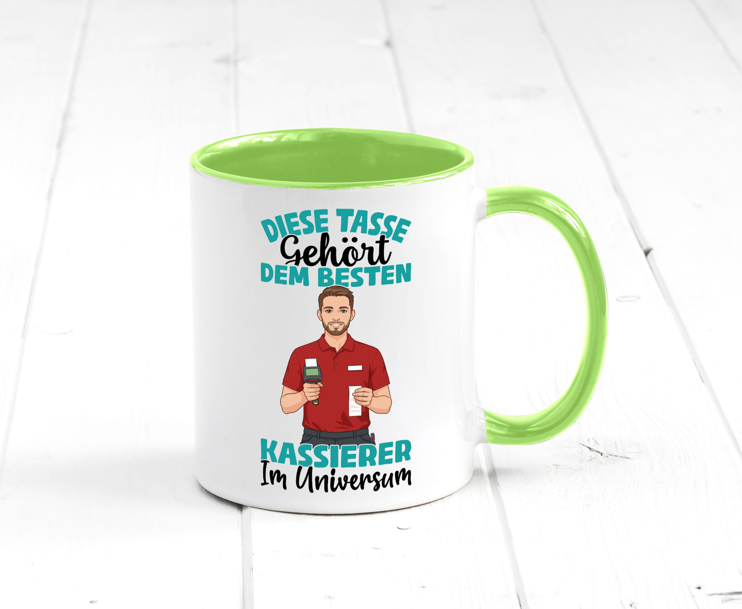 Im Universum: Kassierer Geschenk Humor Geschenkidee lustiger Spruch Tasse
