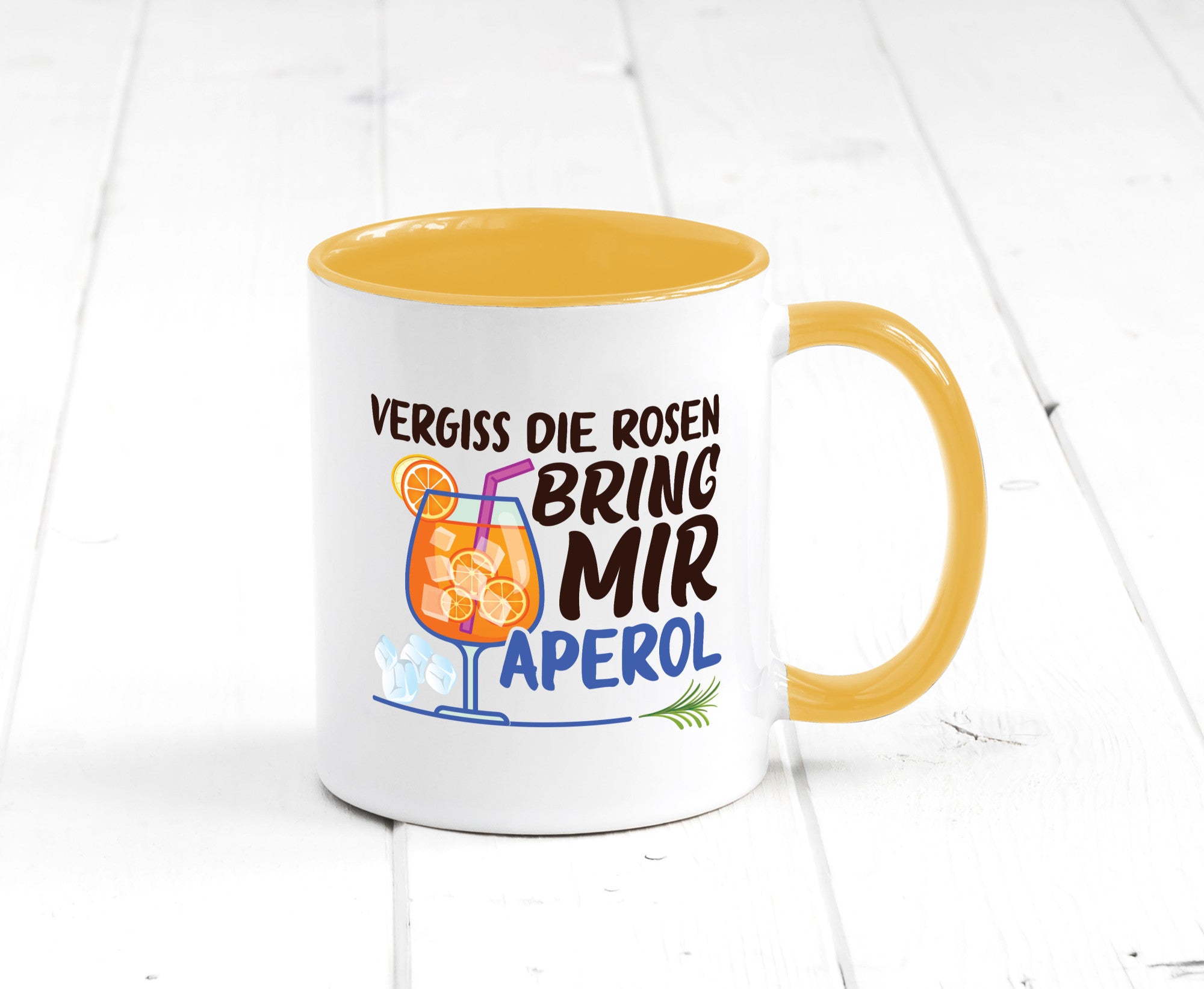 Bring mir Aperol | Rosen Paar Party Geschenkidee Humor Tasse