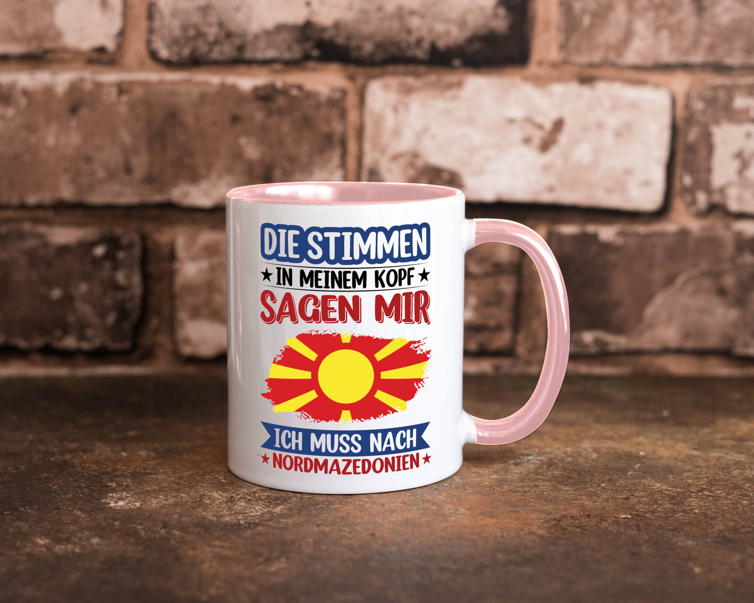 Nordmazedonien | Urlaub Stimmen in meinem Kopf Geschenk Humor Geschenkidee