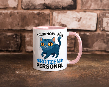 Katzen Personal | Katzenbesitzer Tasse Katze Humor vl2 Tierliebhaber