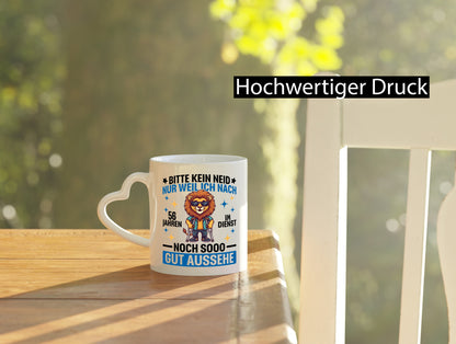 56 Jahre im Dienst | Arbeitsjubiläum Arbeit Geschenk Kollegen Büro lustiger