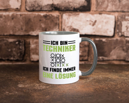 Ich bin Techniker finde immer eine Lösung | lustiger Spruch Geschenk Humor