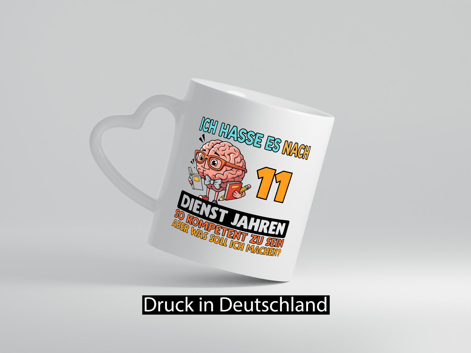 11 Dienstjahre | Arbeit Kompetent lustiger Spruch Geschenk Kollegen Büro Tasse