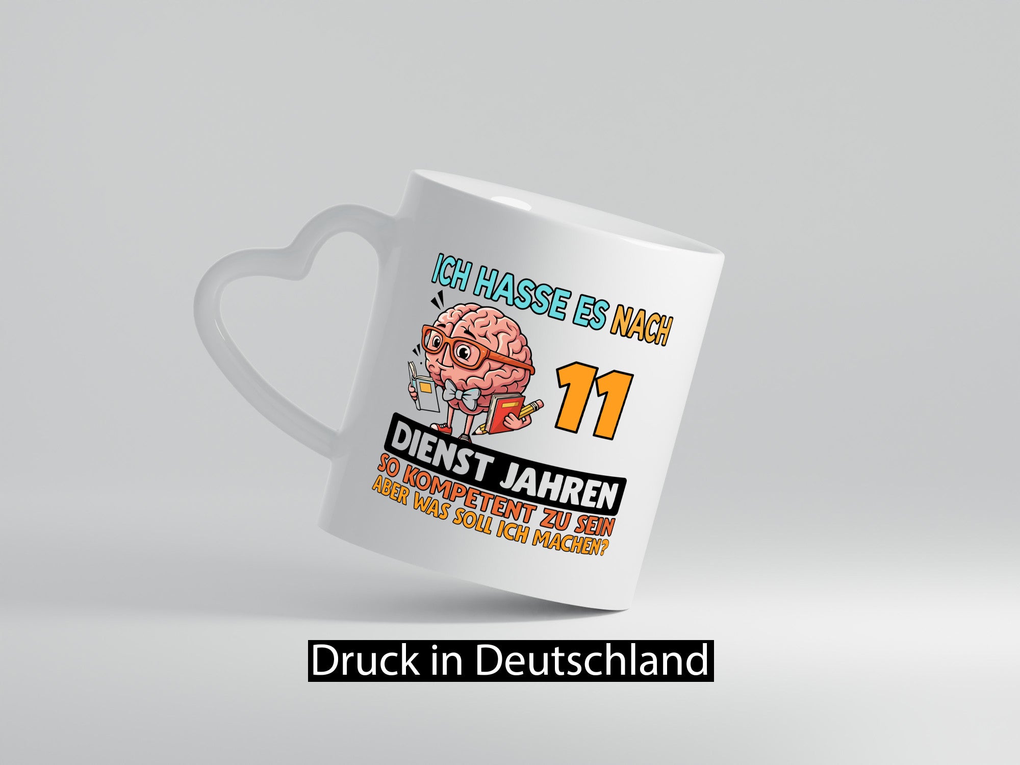 11 Dienstjahre | Arbeit Kompetent lustiger Spruch Geschenk Kollegen Büro Tasse
