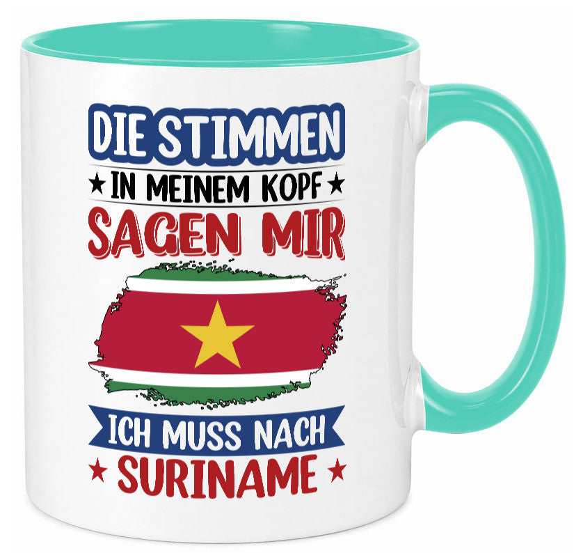 Suriname | Urlaub Stimmen in meinem Kopf Traumland v2 Geschenk Humor