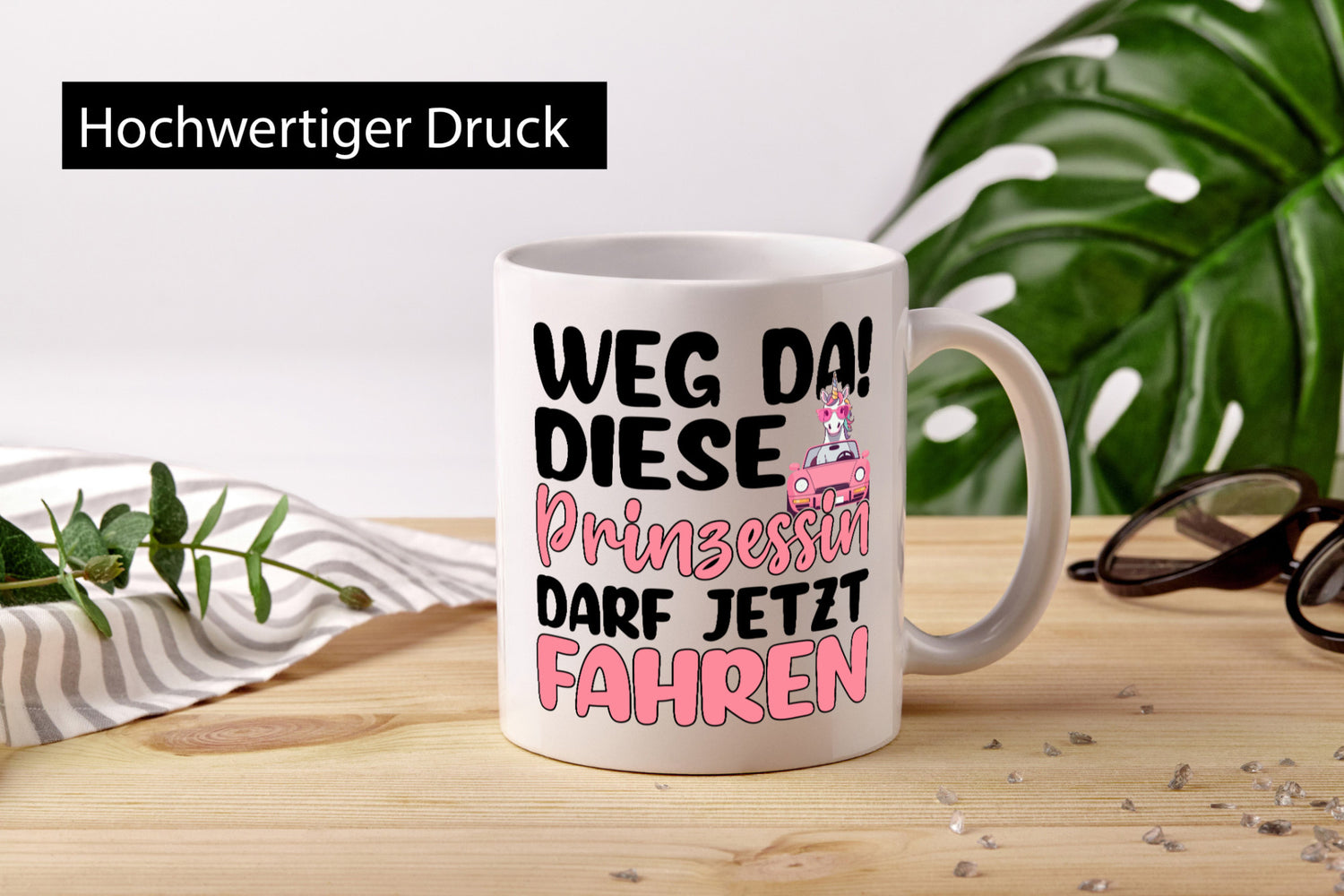 Prinzessin darf jetzt Fahren | Führerschein Einhorn lustiger Spruch Geschenk