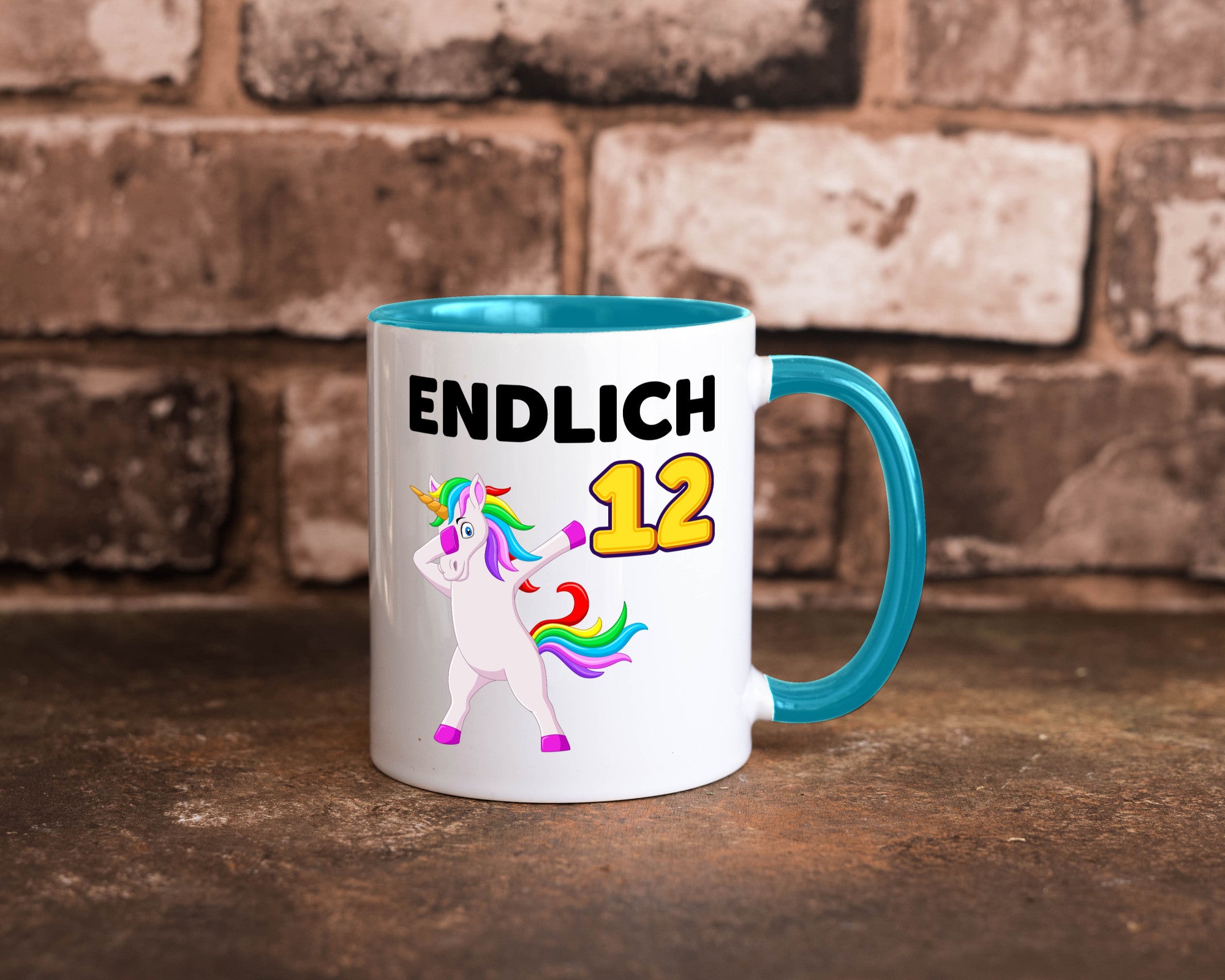 12. Geburtstag | endlich 12 Jahre Einhorn Mädchen lustig Geschenkidee Geschenk