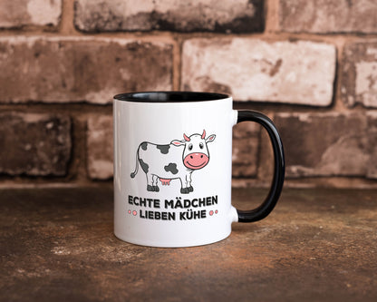 Echte mädchen lieben Kühe | Farm Farmer Bauer lustiger Spruch Geschenk Humor