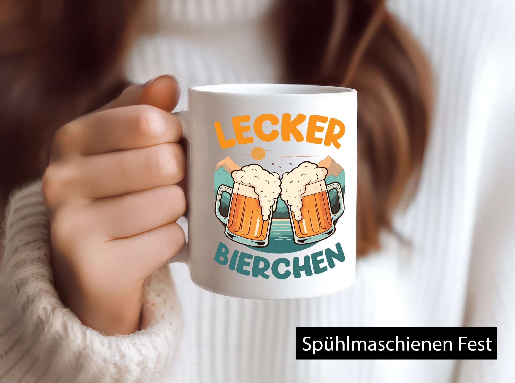 Lecker Bierchen | Biertrinker Bierliebhaber lustig Humor Geschenkidee Geschenk