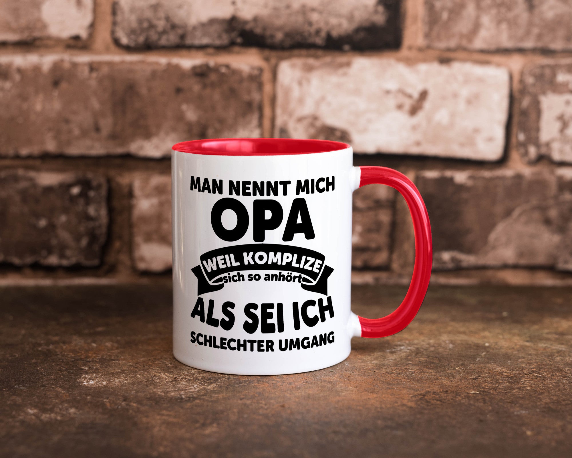 Nenn mich Opa, Komplize schlechter Umgang | Opa Witz Geschenk Familie
