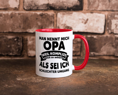 Nenn mich Opa, Komplize schlechter Umgang | Opa Witz Geschenk Familie