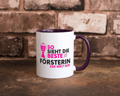 Die Weltbeste Försterin | Forst Arbeit Humor Kollegen Büro Geschenkidee Tasse