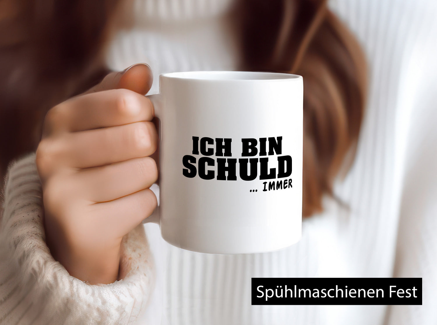 Ich bin Schuld | Schwarze Schaff lustig Humor Geschenkidee Geschenk Tasse