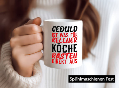 Köche rasten aus | Kellner Geduld Küchenchef Restaurant Geschenk Arbeit