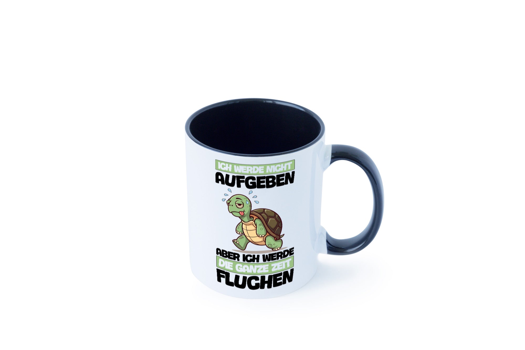 Ich geb nicht auf werde aber fluchen | Schildkröte Joggen v2 Humor Geschenkidee