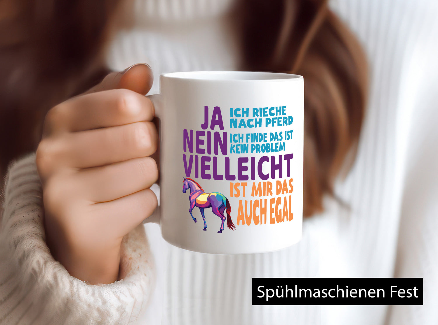 Ja ich Rieche nach Pferd | Reiten Pferdestall lustiger Spruch Geschenk Humor
