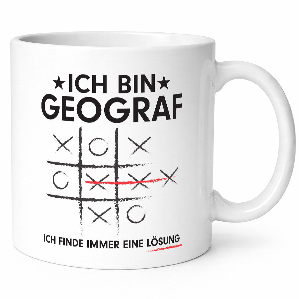 Lösung finden: Geograf | Geografie v2 Geschenkidee Humor Tasse