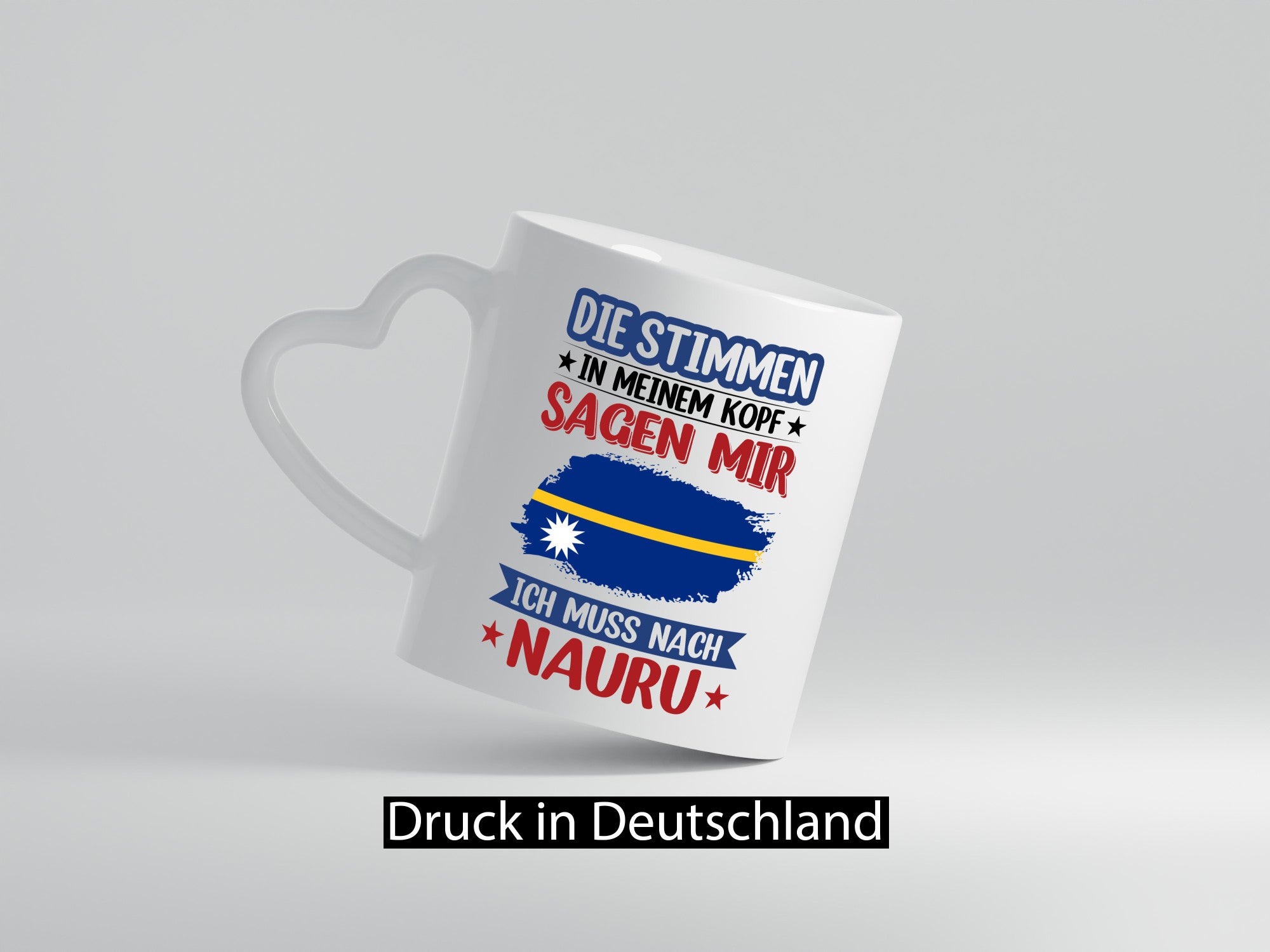 Nauru | Urlaub Stimmen in meinem Kopf Traumland Geschenkidee Humor Tasse