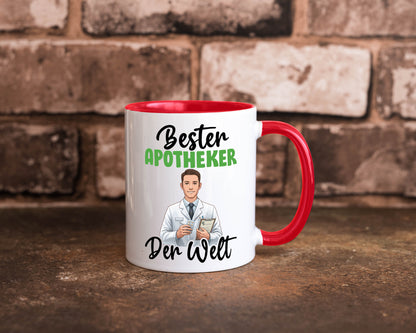 Bester Apotheker | Apotheke Pharmazie v2 Humor Geschenkidee Tasse
