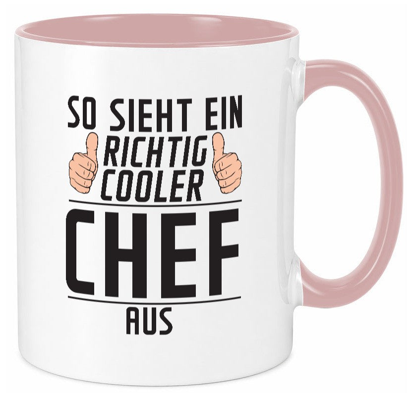 Richtig Cooler Chef | Führungskraft Vorgesetzter lustig Arbeit Kollegen Büro Tasse