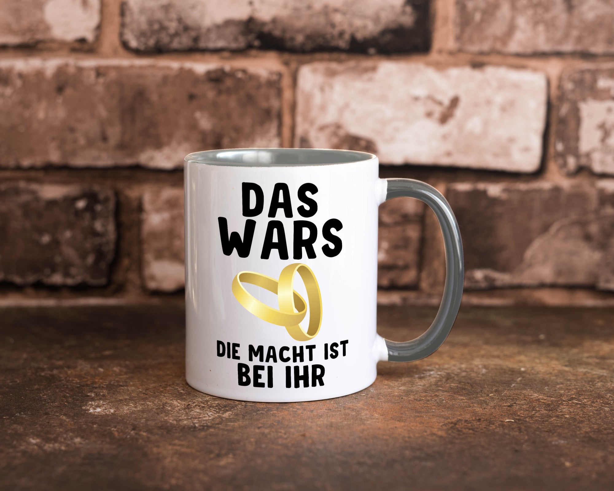 Die macht ist bei ihr | Hochzeit Tasse Ehemann Ehe Geschenk Humor Geschenkidee