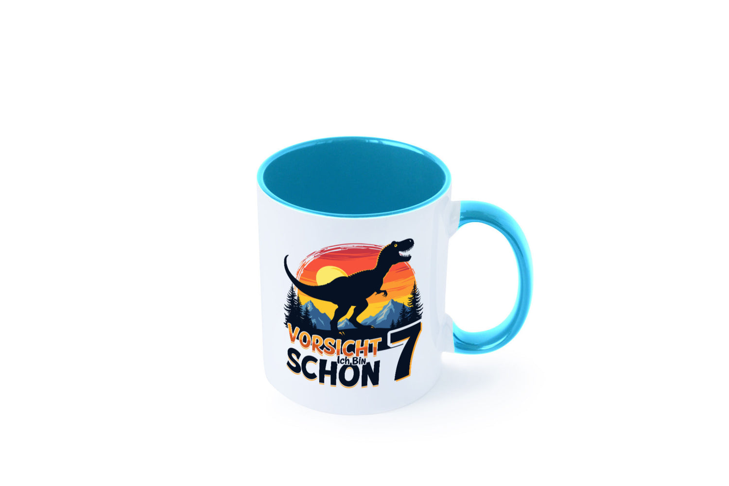 7. Geburtstag | 7 Jahre Dinosaurier v2 Geschenk Geschenkidee lustiger Spruch