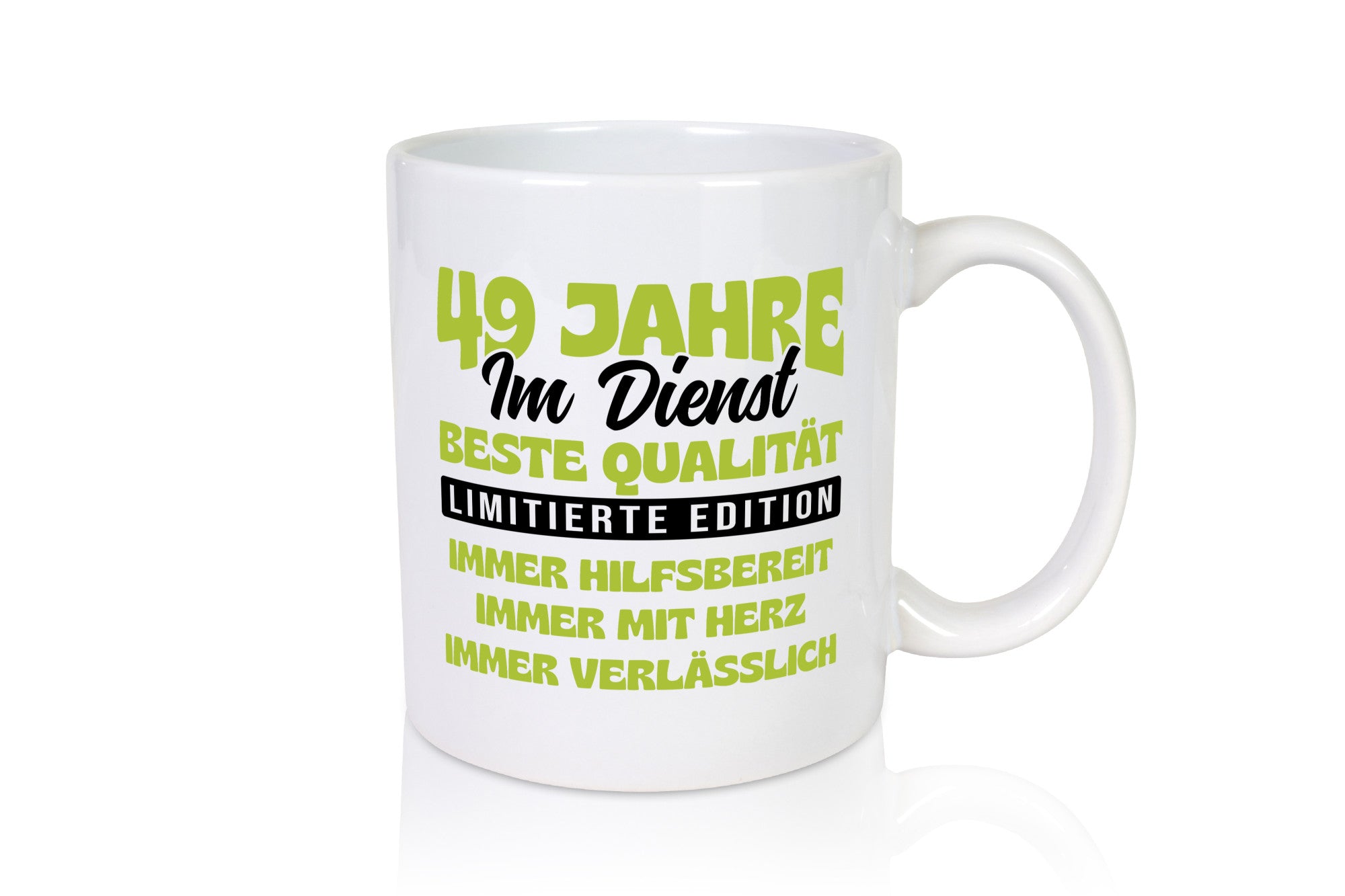 49 Jahre im Dienst | Jubiläum Arbeit v4 Humor Kollegen Büro Geschenkidee Tasse