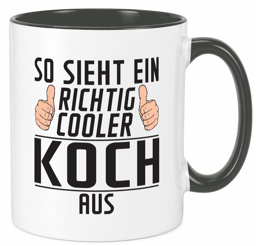 Richtig Cooler Koch | Chefkoch Humor Arbeit Kollegen Büro Geschenkidee Tasse