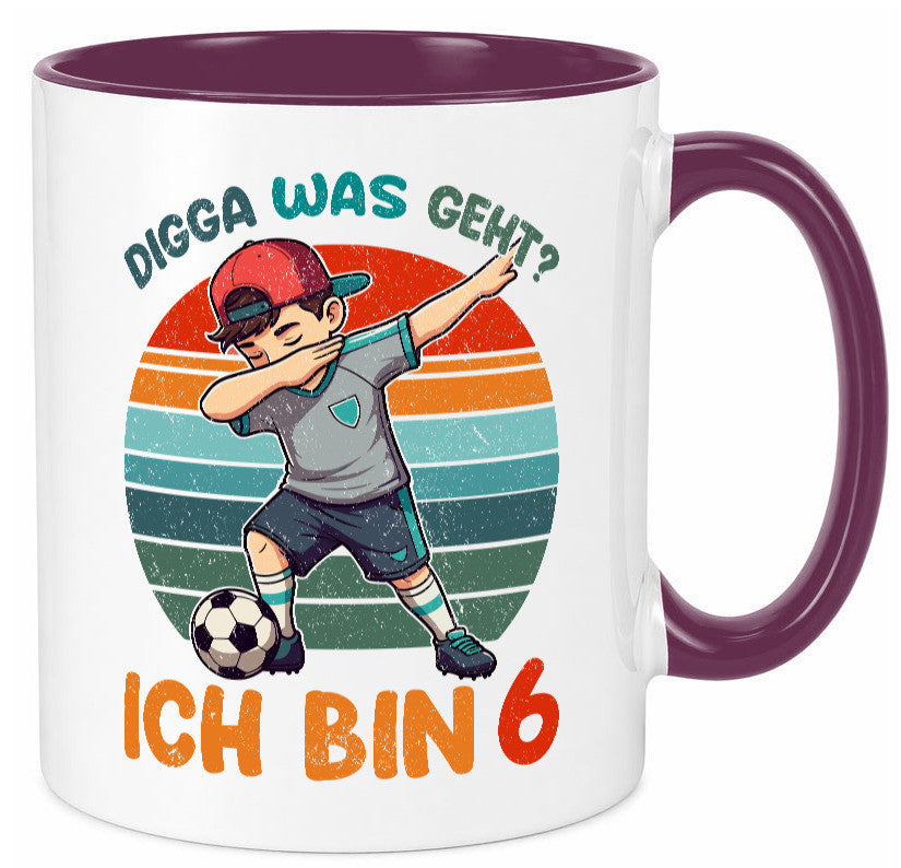 6. Geburtstag | 6 Jahre digga ich bin Dabbing lustig Geschenkidee Geschenk Tasse