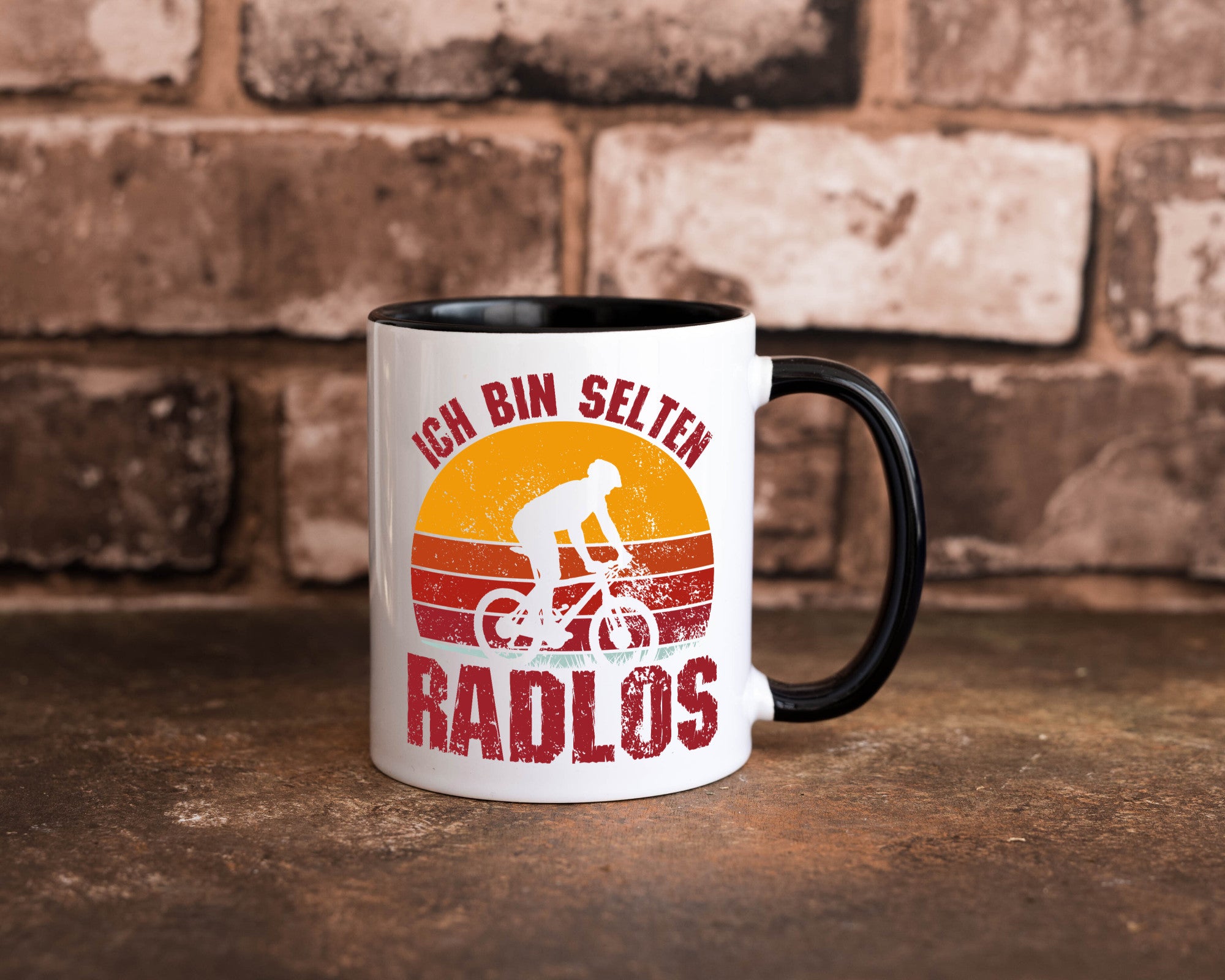 Ich bin Selten Radlos | Radfahrer Mountainbike Humor Geschenkidee Tasse