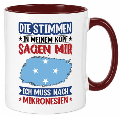 Mikronesien | Urlaub Stimmen in meinem Kopf Traumland Geschenk Humor