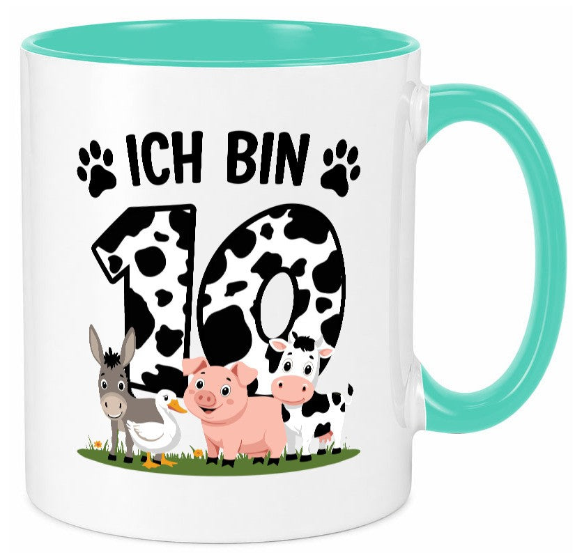 10 Geburtstag | Jahre Farmer Kind lustiger Spruch Geschenk Geschenkidee Tasse