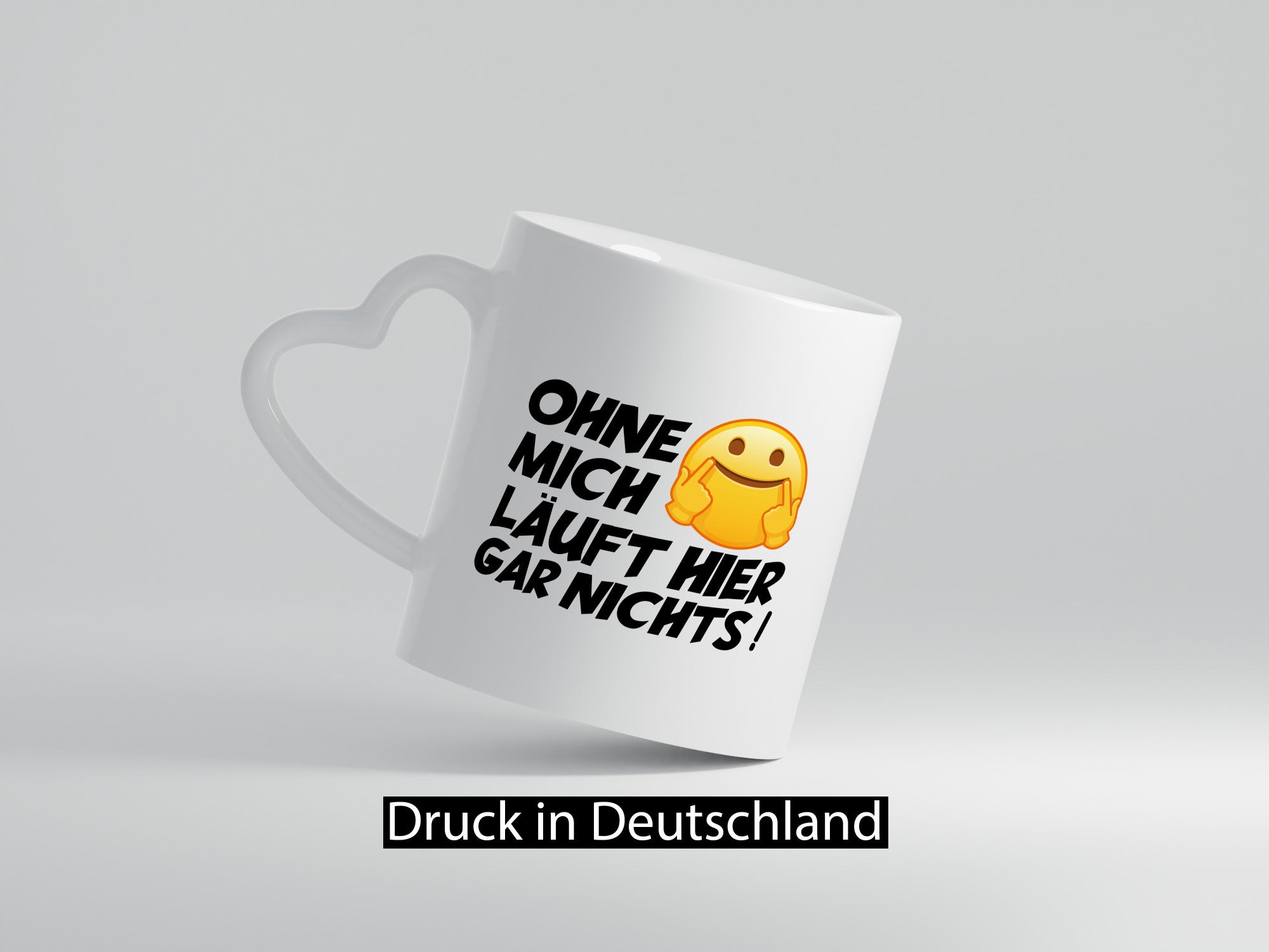 Ohne mich Geschenk Humor Geschenkidee lustiger Spruch Tasse