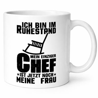 Ich bin im Ruhestand lustig Jubiläum Geschenk Tasse
