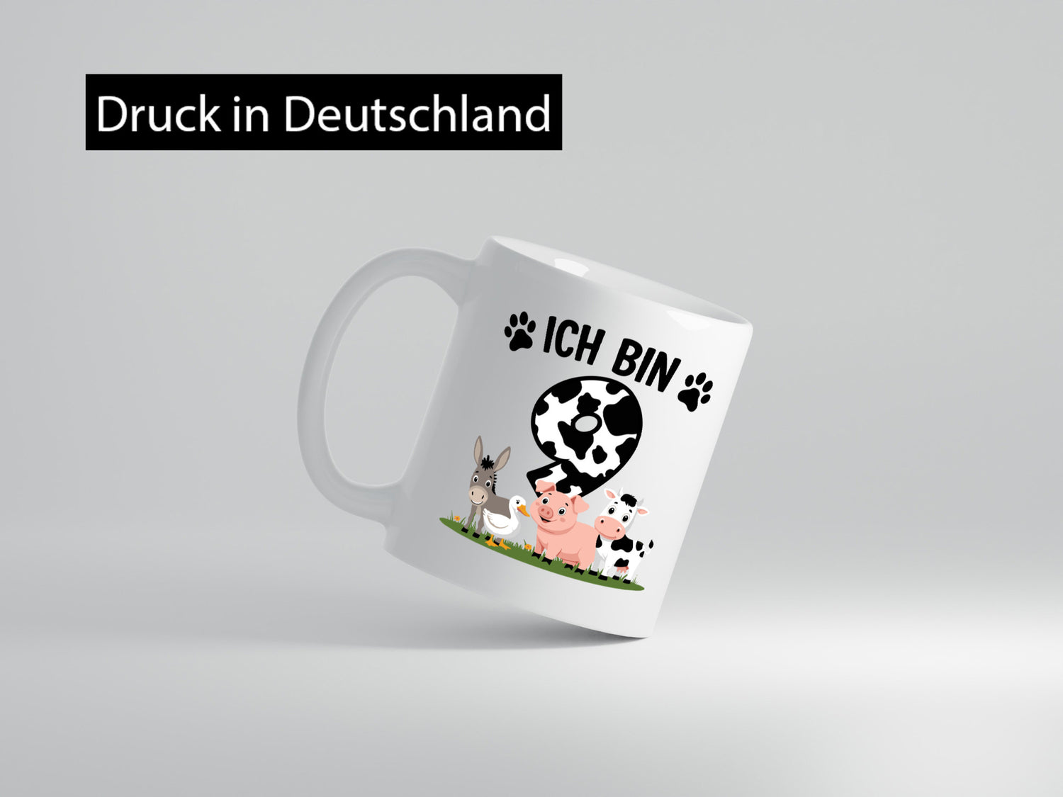 9 Geburtstag | Jahre Farmer Kind lustiger Spruch Geschenk Geschenkidee Tasse