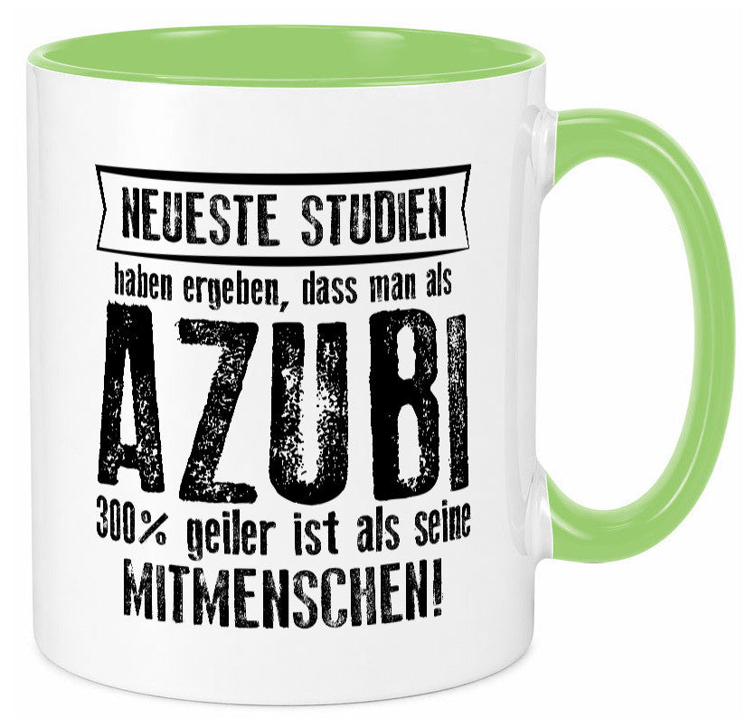 Neuste Studien: Azubi | Ausbildung Lehre Lehrling lustig Humor Geschenkidee Tasse