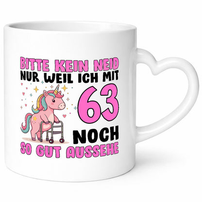 63. Geburtstag | 63 Jahre Mit noch so gut aussehen Humor Geschenkidee Tasse