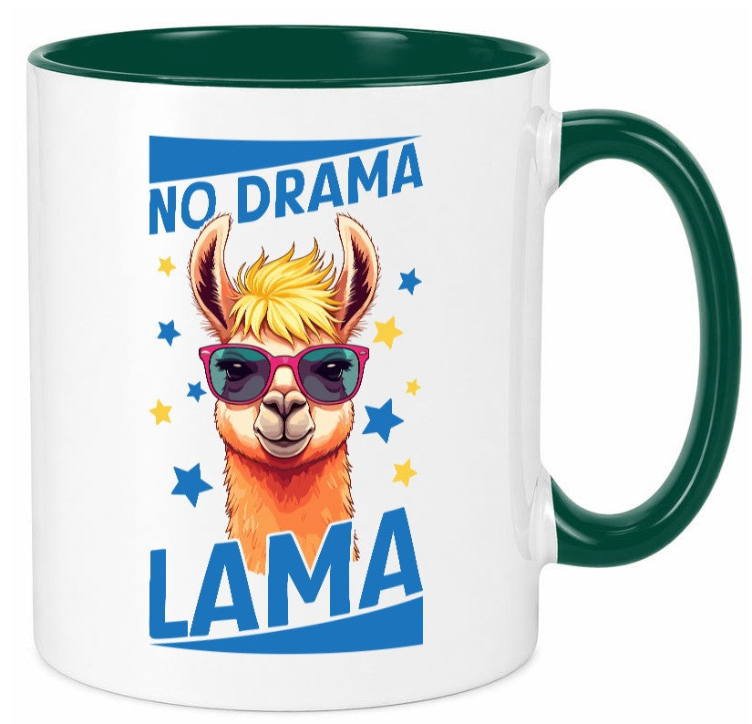 No Drama Lama | Alpaka mit Sonnenbrille Geschenk Humor Geschenkidee lustiger Tasse