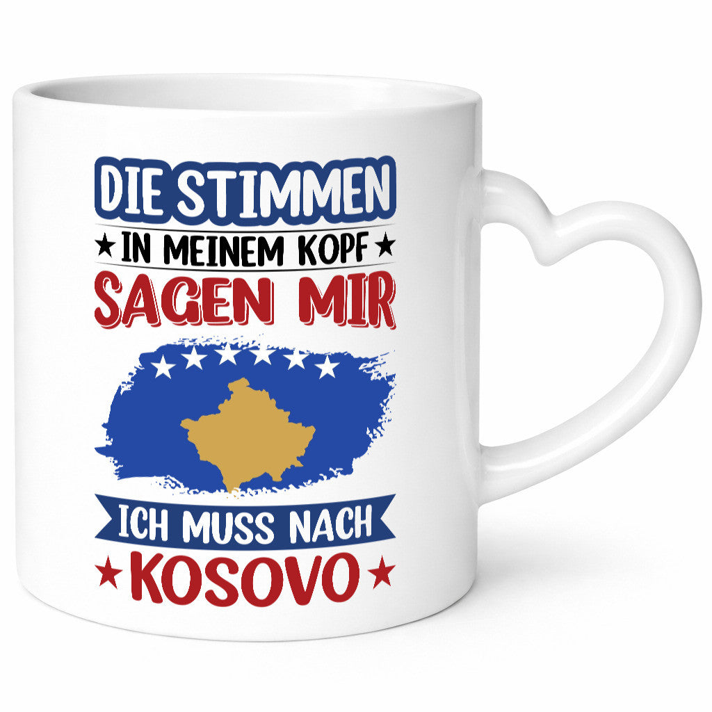 Kosovo | Urlaub Stimmen in meinem Kopf Traumland Geschenk Humor Geschenkidee