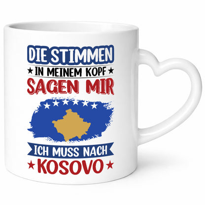 Kosovo | Urlaub Stimmen in meinem Kopf Traumland Geschenk Humor Geschenkidee
